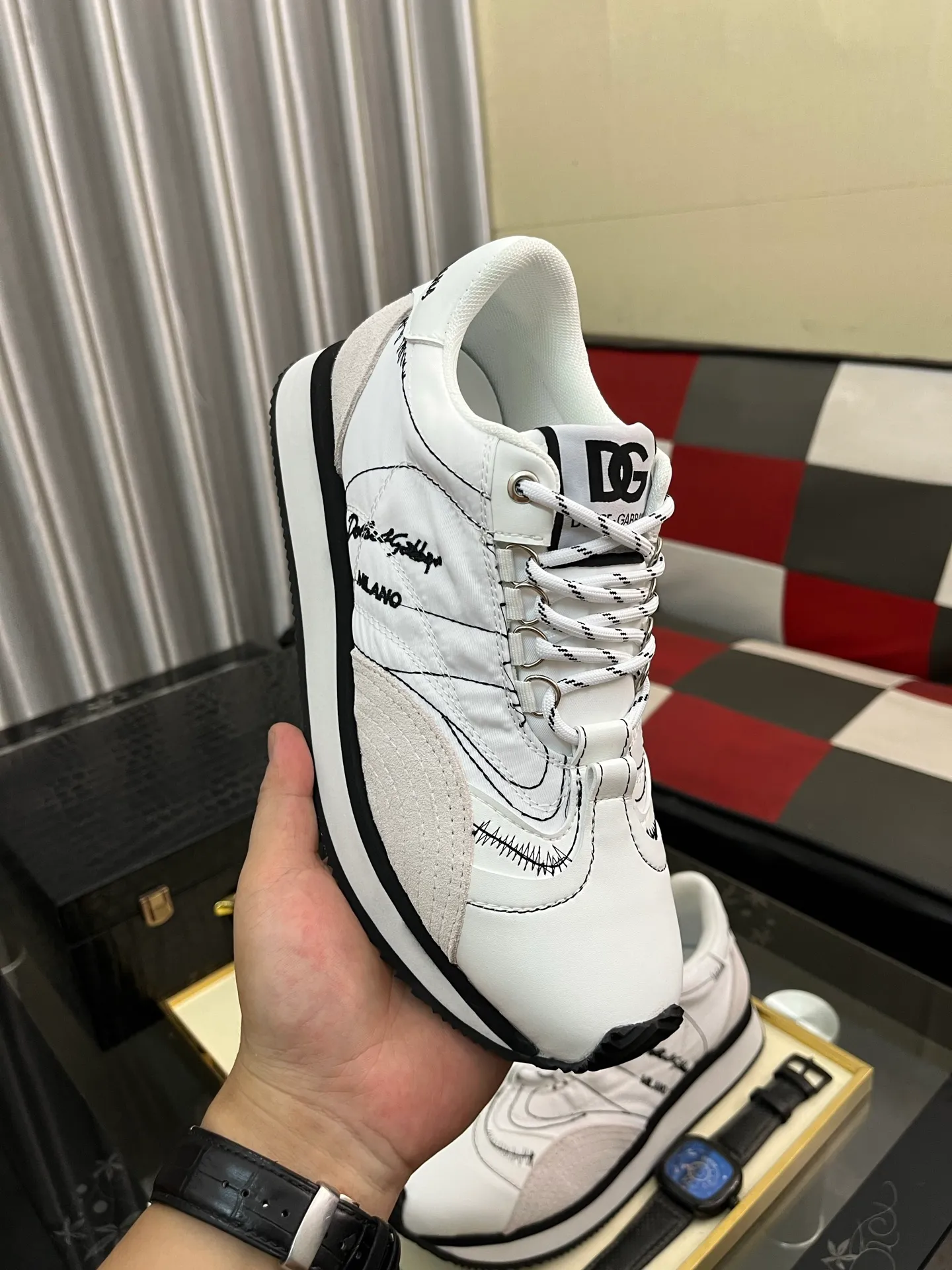Men's men's shoes 💰480⌚️⌚️【Dg～】Men's casual shoes 2025z cabinet sales simultaneously 🔶Size: 36-46#️⃣ 🔷1 color🔜The upper is made of multi-material splicing ➕Genuine leather lining, comfortable and breathable, sole: original comfortable and wear-resistant outsole, ⚠️real thing📱photographed🎬real thing is better📢📢📢